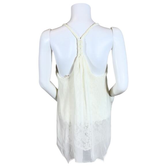 Miss Me Double Layer Lace Sequin Cream Top SZ M $89 - Picture 6 of 11